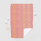 abstrakt rosa Muster Golfhandtuch (Insitu)