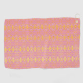 abstrakt rosa Muster Golfhandtuch (Horizontal)