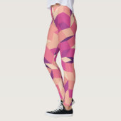 Abstrakt rosa Muster Leggings (Links)