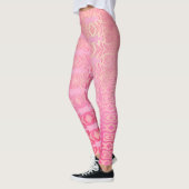 abstrakt rosa Muster Leggings (Links)