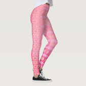 abstrakt rosa Muster Leggings (Rechts)