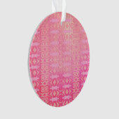 abstrakt rosa Muster Ornament (Vorderseite)