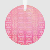 abstrakt rosa Muster Ornament (Rückseite)