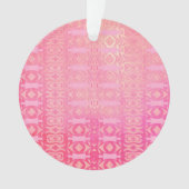 abstrakt rosa Muster Ornament (Vorderseite)