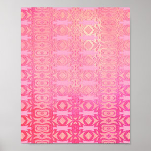 abstrakt rosa Muster Poster