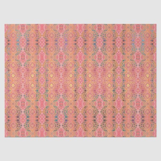 abstrakt rosa Muster Seidenpapier (Vorderseite)