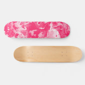 Abstrakt rosa Musterskateboard Skateboard (Horizontal)