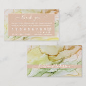 Abstrakt Rosa Personalisiert Treuekarte (Vorne/Hinten)