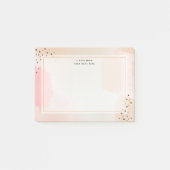 Abstrakt rosa post-it klebezettel (Vorderseite)