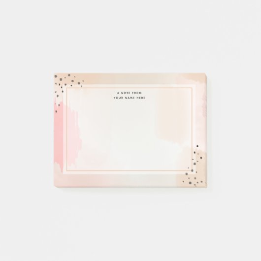 Abstrakt rosa post-it klebezettel (Vorderseite)