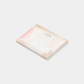 Abstrakt rosa post-it klebezettel (angewinkelt)