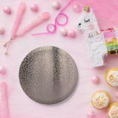 Abstrakt Rosa Schwarze Rose Gold Modernes Glam Swe Pappteller (Party)