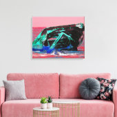 Abstrakt rosa Shipwrack Leinwanddruck (Insitu (Wohnzimmer))