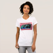Abstrakt rosa Shipwrack T-Shirt (Vorne ganz)