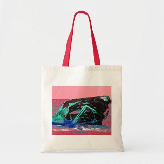 Abstrakt rosa Shipwrack Tragetasche (Vorne)