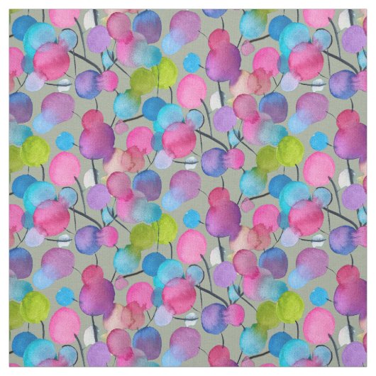 Abstrakt rosa Sommerbaumkunst Stoff (Muster)