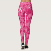 Abstrakt rosa Spritzer Leggings (Rückseite)