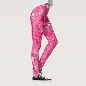 Abstrakt rosa Spritzer Leggings (Rechts)