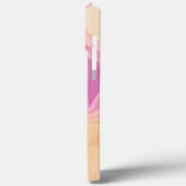 Abstrakt rosa Streifen Modernes Telefon Girly Case-Mate iPhone Hülle (Rückseite / Links)