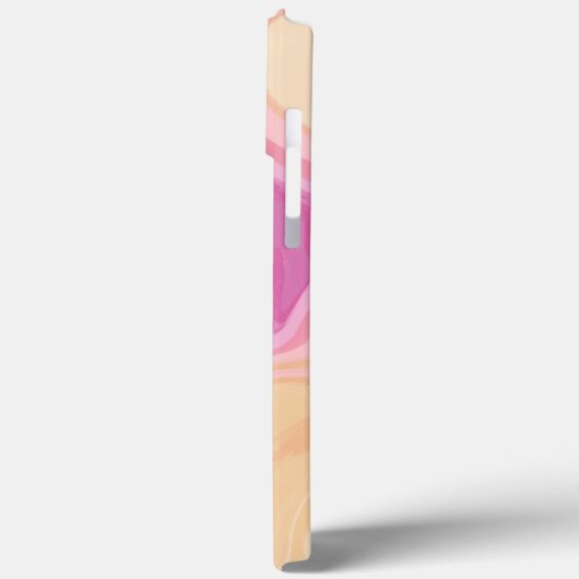 Abstrakt rosa Streifen Modernes Telefon Girly Case-Mate iPhone Hülle (Rückseite / Links)