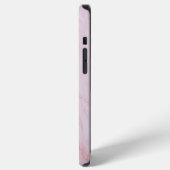 Abstrakt rosa Texturmor iPhone Hülle (Linke Seite)