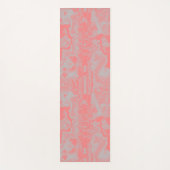 Abstrakt rosa und graue Marmor Yogamatte (Vorderseite)