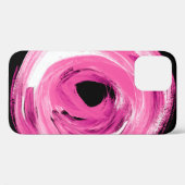 Abstrakt rosa Wasserfarbe Case-Mate iPhone Hülle (Rückseite (Horizontal))