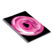 Abstrakt rosa Wasserfarbe Notizblock (Rechte Seite)