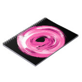 Abstrakt rosa Wasserfarbe Notizblock (Linke Seite)