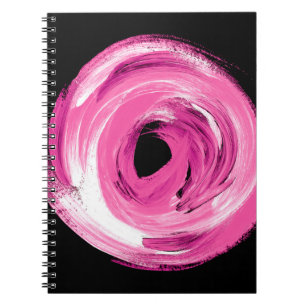Abstrakt rosa Wasserfarbe Notizblock