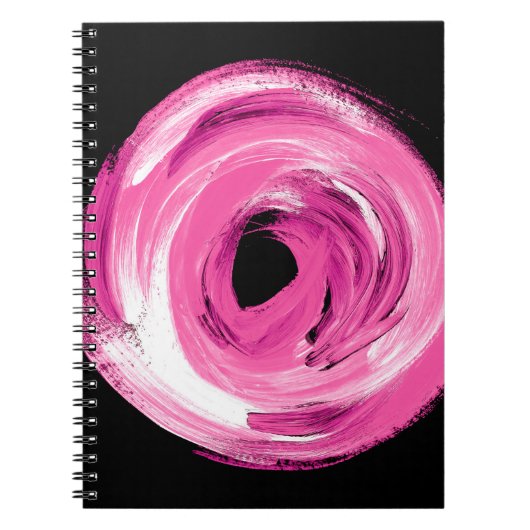 Abstrakt rosa Wasserfarbe Notizblock (Vorderseite)