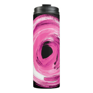 Abstrakt rosa Wasserfarbe Thermosbecher