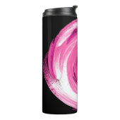 Abstrakt rosa Wasserfarbe Thermosbecher (Nach links gedreht)