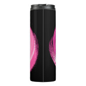 Abstrakt rosa Wasserfarbe Thermosbecher (Rückseite)