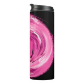 Abstrakt rosa Wasserfarbe Thermosbecher (Nach rechts gedreht)