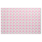 Abstrakt-rosa-wirbelfarbenes Monogramm Stoff (Yard (91,4 cm))