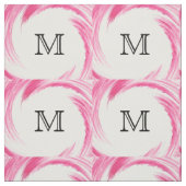 Abstrakt-rosa-wirbelfarbenes Monogramm Stoff (Muster)