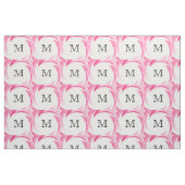 Abstrakt-rosa-wirbelfarbenes Monogramm Stoff (Fat Quarter (45,7 x 55,9 cm))