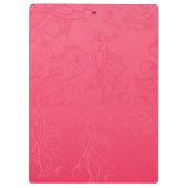 Abstrakt rosa Zwischenablage Klemmbrett (Rückseite)