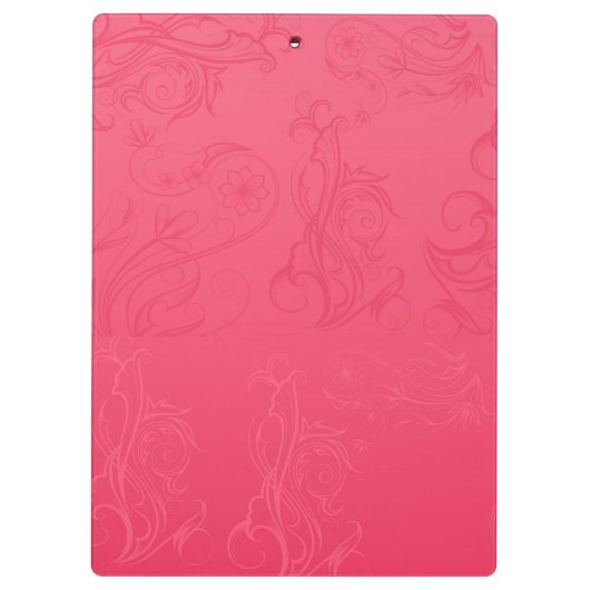 Abstrakt rosa Zwischenablage Klemmbrett (Rückseite)