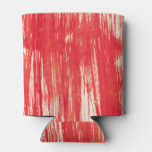 Abstrakt Rot: Aquarellfarbener Hintergrund. Dosenkühler (Rückseite)