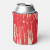 Abstrakt Rot: Aquarellfarbener Hintergrund. Dosenkühler (Kanne Rückseite)