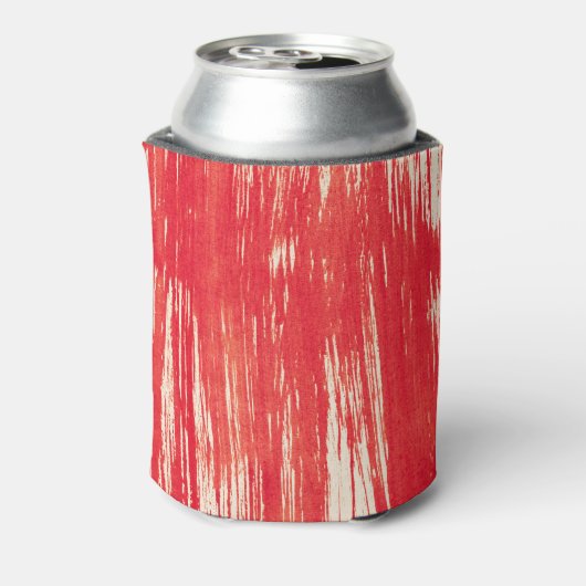 Abstrakt Rot: Aquarellfarbener Hintergrund. Dosenkühler (Kanne Rückseite)