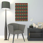 Abstrakt Rot, Grün und Gold Künstlicher Leinwanddruck<br><div class="desc">Ein wunderschönes abstraktes Muster in Rot,  Grün und Gold Andere Produkte in diesem Muster in meinem Laden</div>