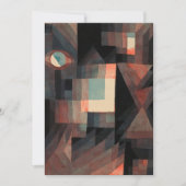 Abstrakt, rot, grüne Gradation von Paul Klee Dankeskarte (Vorderseite)