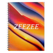 Abstrakt Rot, Orange und Blue Wavy