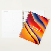 Abstrakt Rot, Orange und Blue Wavy Planer (Anzeige)