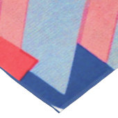 abstrakt, rot und blau, Druck Nr. 1 Tischdecke (Schrägansicht)