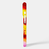 Abstrakt rot und rosa Case-Mate iPhone hülle (Rückseite / Links)