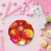 Abstrakt rot und rosa pappteller (Party)